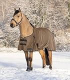 Waldhausen Arctic Outdoordecke 100 g Cappuccino/schwarz Regendecke wasserdicht L (145 cm)
