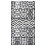 HANJIEFACAI Teppich waschbar,Teppich,fellteppich,Outdoor-Teppich Flachgewebe 80x150 cm Blau GestreiftAdatto a camere da letto, soggiorni, pavimenti