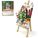 3D Weihnachtsmann und Weihnachtsbaum Bilder Bausteine Sets - Kreative Weihnachtsbaum Bilder Bausets Spielzeug Bauset Lerngeschenk für Kinder Erwachsene Einzigartige Wohnkultur und großartig (667 PCS)