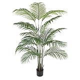 Dripex Künstliche Palme Groß 150cm Kunstpflanzen wie echt, kunstpalme für Indoor, Künstliche Pflanze, Kunstbaum groß, Fake Palme mit Topf, für Wohnzimmer, Schlafzimmer, Büro Deko