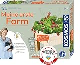 KOSMOS 637262 Meine erste Farm mit Judith Rakers, Minihochbeet für die Fensterbank, Gemüse Pflanzset für Kinder ab 6 Jahre mit Samen für Kresse, Salat, Radieschen und Tomate