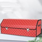 YJTYC Auto Kofferraum Organizer für Toyota Raize 2021 2022, Kofferraumtaschen Aufbewahrungs Wasserdicht Faltbarer Aufbewahren Verstauen Zubehör,C-Red-75 * 32 * 30cm