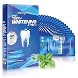 Bleaching Zähne Teeth Whitening Strips: Professionelle Zahnaufhellung – 21 Anwendungen 42 Rapid White Bleaching Strips, Zahnschonend (42 count (Pack of 1), Mint)