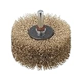 wolfcraft Holz-Struktur-Bürste I 2265000 I Zum Strukturieren von Holzflächen I Ø 80 x 35 mm Rundschaft 8 mm