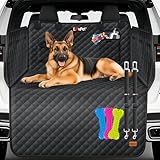 Lovpet Kofferraumschutz mit Seiten- und Ladekantenschutz Hundedecke für Auto-Rückbank mit Sichtfenster & Zubehör Hunde-Autodecke Premium - Wasserdicht Kratzfest & Universal einsetzbar Schwarz