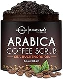 O Naturals Revitalisierendes Kaffee Körper Peeling - Totes Meer Body Scrub Peeling, Anti Akne Peeling Körper, Krampfadern Körperpeeling Damen / Body Peeling Coffee Scrub Body