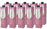 Tavernello Vino d'Italia Rosato, Alkoholgehalt 11% Vol leicht und fruchtig, Wein Cuvée in recycelbarem 1 Liter Tetra Pak, Rose Wein trocken in Mehrwegverpackung 10 x 1