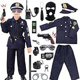 HaoVrisn Polizei Kostüm Kinder Kostüm Polizei Kinder Swat Kostüm Kinder Faschingskostüme Kinder Jungen Polizist Kostüm Kinder Karneval Kostüm Kinder Jungen with Handschellen Kinder