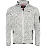 Höhenhorn Tacul Herren Jacke Fleece Strickjacke Hellgrau Gr. XL