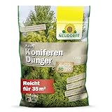 Neudorff Azet KoniferenDünger – Bio Koniferendünger mit viel Eisen sorgt für kräftig-grüne Blätter und Nadeln mit Sofort- & Langzeitwirkung, 1,75 kg