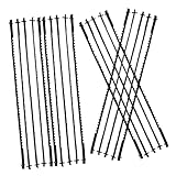 LIFKOME 24 Stück Teiliges Holzkurvensägeblatt aus Hochpräzisem Karbonstahl Vielseitig für Holz Kunststoff Metall Langlebig und Verschleißfest für Heimwerker und Industrie Präzise