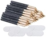 Semptec Urban Survival Technology Wachsfackel: 50er-Set Wachsfackeln inkl. Handschutz, je bis zu 45 Min. Brennzeit (Fackel mit Handschutz, Fackel mit Holzhandgriff)