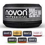3 x Novon Professional Spider Wax | Haarwax |150 ml Haarpomade | elastische Fiber-Struktur | flexibel & bartgeeignet | antistatisch & pflegend | kinderfreundlich mit Spaßfaktor