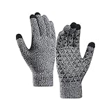 Winterhandschuhe, Kaltwetterhandschuhe, Thermo-Handschuhe, warme Strickhandschuhe, Touchscreen, Handschuhe zum Wandern, Laufen, Radfahren, kaltes Wetter, Thermo-Touchscreen-Handschuhe,