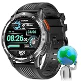 MEGALITH Smartwatch Herren Fitness Uhr: Wasserdicht Sport Fitnessuhr mit Telefonfunktion - Tracker Pulsmesser Schrittzähler Smart Watch Männer Kompatibel iOS Android