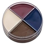 Professionelle Theater-Schminke für Leichen - Horror Make-Up Set Creme Schminkdose 4 Farben - Halloween Karneval Motto-Party