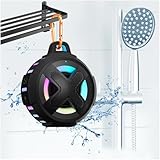 XLeader Bluetooth Lautsprecher, Musikbox Bluetooth music box, IPX7 Wasserdichte Outdoor Klein Lautsprecher mit licht,Clip,Mikrofon, lauter Sound& Bass,2000mAh, für Dusche Pool Strand Camping Geschenke