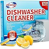 Dishwasher Spülmaschinenreinigung - 24er Pack kraftvolle Entkalkungs - und Erfrischungskapseln, Tiefenreinigung für die Spülmaschine, Natürliche Inhaltsstoffe