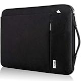 LANDICI Tasche Hülle für 11 11.6 12 Zoll Microsoft Surface Pro 8 7 6 5 4/Go 3 2,IPad pro 12.9 2021,Acer HP Chromebook 11.6/Tablet,MacBook Air 11,Rundumschutz Laptoptasche Laptop Sleeve Case,Schwarz