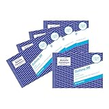 AVERY Zweckform 300-5 Quittungsblock (A6 quer, 50 Blatt, fälschungssicher, inkl. MwSt., mit 1 Blatt Blaupapier, für Deutschland und Österreich) 5er Pack weiß