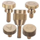 Alipis Saxophonschrauben Metall Goldbeschichtete Feingewindeschrauben für Alt Tenorsaxophon Langlebige Verschleißfeste Reparaturteile zur Klangverbesserung Einfache Montage Gewinde