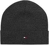 Tommy Hilfiger Herren Th Flag Lightweight Am0Am14068 Beanie, Black (Black), Einheitsgröße