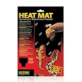 Exo Terra Heat Mat, Substratheizung für Terrarrien, zur Montage unter dem Terrarium, 8W, 20 x 20cm