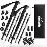 gipfelsport Faltbarer Wanderstock Carbon mit Eva-Griff