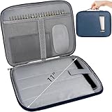 MyGadget 11 Zoll Tablet Tasche [ 30 x 23 cm ] - Hülle mit weichem Innenfutter und Griff - Platz für Zubehör wie Maus & Tastatur - ideal für Apple iPad Pro | Air & Galaxy Tab in Schwarz