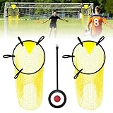Mineup 2 Stück Fußballtor Zielnetz, 45×59cm Fussball Ziel, Fußballtor Zubehör Mit Verstellbaren Riemen, Top Fußballtorzubehör Mit Ziel, Top Bins Fussballtore Für Schießgenauigkeit Verbesserung
