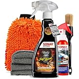Felgenreinigung & Versiegelung Set | Sonax Felgenbeast Felgenreiniger 500ml Sonderedition + Sonax Xtreme Ceramic Quick Detailer 140ml + Felgenpinsel + Waschhandschuh