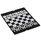 Yellow Mountain Imports Magnetisches, Klappbares Taschen-Schach-Set (20 Zentimeter) - Tragbar & Perfekte Reisegröße
