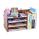 AWED Aktenordner Einfaches Bücherregal Mehrlagiger Ordner Aufbewahrungsbox Schubladenbox (Color : A)