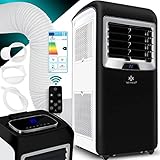 KESSER® - Klimaanlage Mobiles Klimagerät 4in1 kühlen, Luftentfeuchter, lüften, Ventilator - 12.000 BTU/h (3.500 Watt) 3,5 KW Klima + Montagematerial Fernbedienung und Timer Nachtmodus
