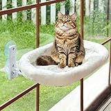 Fensterliege für Katzen Katzenhängematte Katzenbett Fenster Hängematte Katze Fensterbank Katzenhängebett Bis zu 25kg