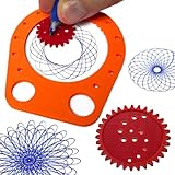 yupeuooe Geometrische Zeichenschablone, Kreis und Zeichen Schablone mit Führung, Kreatives Lineal Multifunktions-Schablone Für Kinder Entwurf Skizze Basteln Erwachsene Technisches Zeichnen Malen