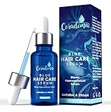 Blaues Haarserum Anti Haarausfall Serum für Frauen und Männer Haarwachstum Beschleunigen - Blue Hair Growth Oil - Coradoma Blaues Serum auf natürlicher Basis Bio Vegan