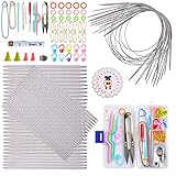 Coopay DPN Stricknadel Set, 151 Pcs Stricknadeln Set aus Metall, Inklusive Edelstahl Rundstricknadeln 80cm und 20cm Kurze Doppelspitze Stricknadeln Set und Strickzubehör, Komplettes Strick Starter Kit