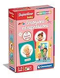 Clementoni - Sapientino Baby Emotionen und Ausdrücke, Lernspiel 1 Jahr, Montessori Flashcards, Made in Italy, italienische Farbe, 16435