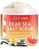 O Naturals Ultra-Reinigendes Körperpeeling Damen Grapefruit Und Vanille - Feuchtigkeitsspendend Body Scrub Peeling - Totes Meer Peeling Körper Peeling Gesicht Body Peeling Für Akne & Tote Haut