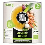 Little Lunch Gemüsebrühe Bio | Gemüsebrühe Klassik | 100 Prozent Bio-Qualität | Veggie | Ohne zugesetzten Zucker | Ohne Geschmacksverstärker | Ohne Hefe | Ohne Palmfett | Ohne künstliche Zusätze|420g