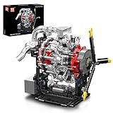 Mould King 10211 MOC Technik Flugzeugtriebwerk-Modellbausatz mit Elektromotor und beweglichen mechanischen Teilen Luftfahrt-Konstruktionsspielzeug Technologie Klemmbausteine Bausatz（1147+Teile）