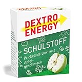 DEXTRO ENERGY SCHULSTOFF APFEL - 50g (1 Stück) - prickelnder Traubenzucker für jede Prüfung, schnell verfügbare Kohlenhydrate, perfekt zu portionieren
