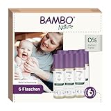 Bambo Nature Baby Oil, Multipack, 6x145 ml | Mehrzweck-Körperöl für Neugeborene, Babys und Familien | Babyöl zum Baden, Massieren und bei Milchschorf | Zertifizierte Bio-Babypflege für trockene Haut