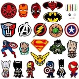 Flicken zum Aufbügeln Kinder,Patches zum Aufbügeln Set,22 Stück Bügelflicken Kinder Bügelbild,Applikationen zum Aufnähen Aufnäher Kinder,Bügelbilder Kinder für Kleidung Rucksäcke Jeans Patches