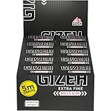 Gizeh Extra Fine Rolls Slim 5m Länge Endlospapier 2 Boxen (40 Rolls)