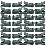 SEWACC 30 Stück Kunststoff Kerzenhalterclips für Weihnachtsbaum Spitzkerzen und LED Teelichter Stabile Flexible Baumkerzenhalter für Feiertags und Partydekoration