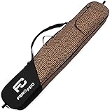 Ferocity Premium Snowboardtasche Board Bag Snowboardbag Abdeckung 170 cm aus Wasserdichtem Polyester mit Tragegurt und Schultergurt Schwarz Braun Geometric [051]