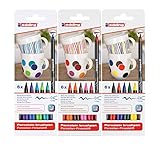 edding 4200 Porzellan Pinselstift (auch für Glas und Keramik) (1 Komplett-Set)