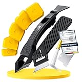 PRECISE LINES Silikonentferner Werkzeug Set (11-teilig) zur Entfernung und Erneuerung von Silikonfugen | Silikonfugenentferner mit Fugenglätter Silikon Abzieher, Silikonschaber und Fugenmesser